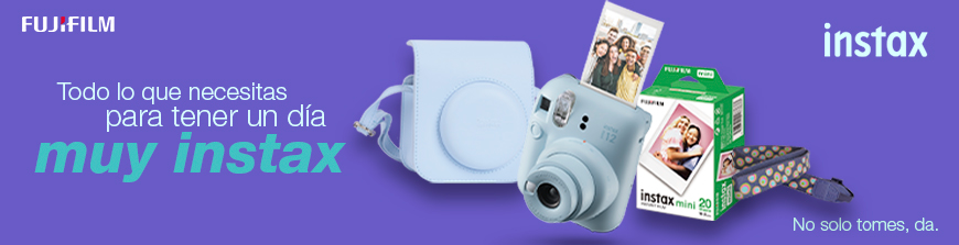 Fujifilm instax mini 12 Lila Pack cámara + Papel foto