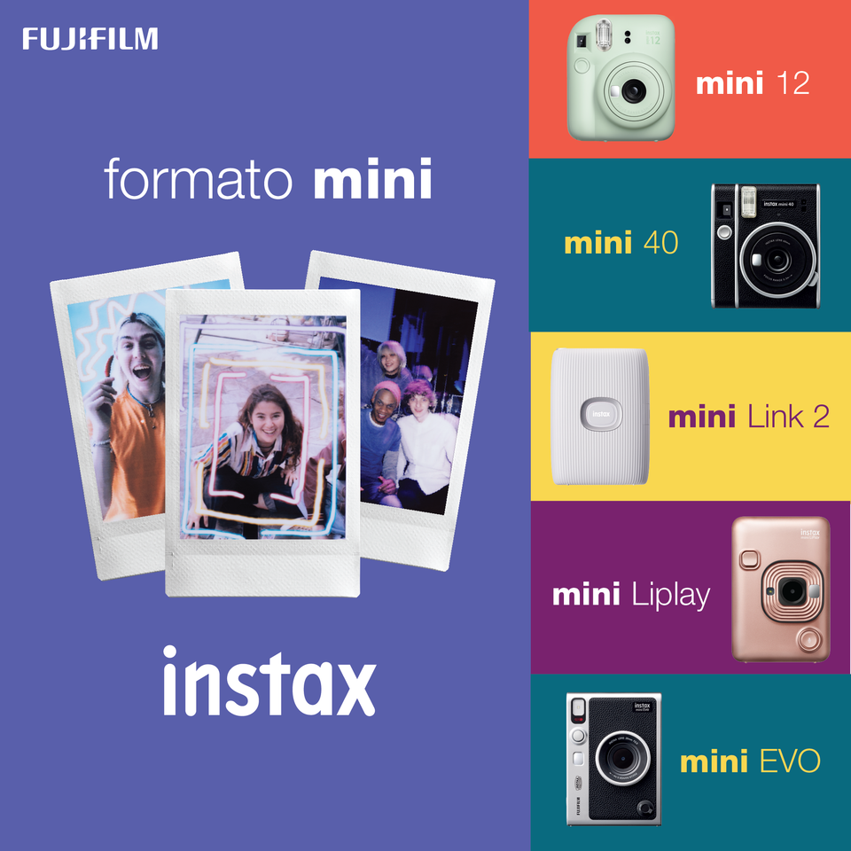 Instax Mini 12, Cámara instantánea en color lila, Captura momentos únicos